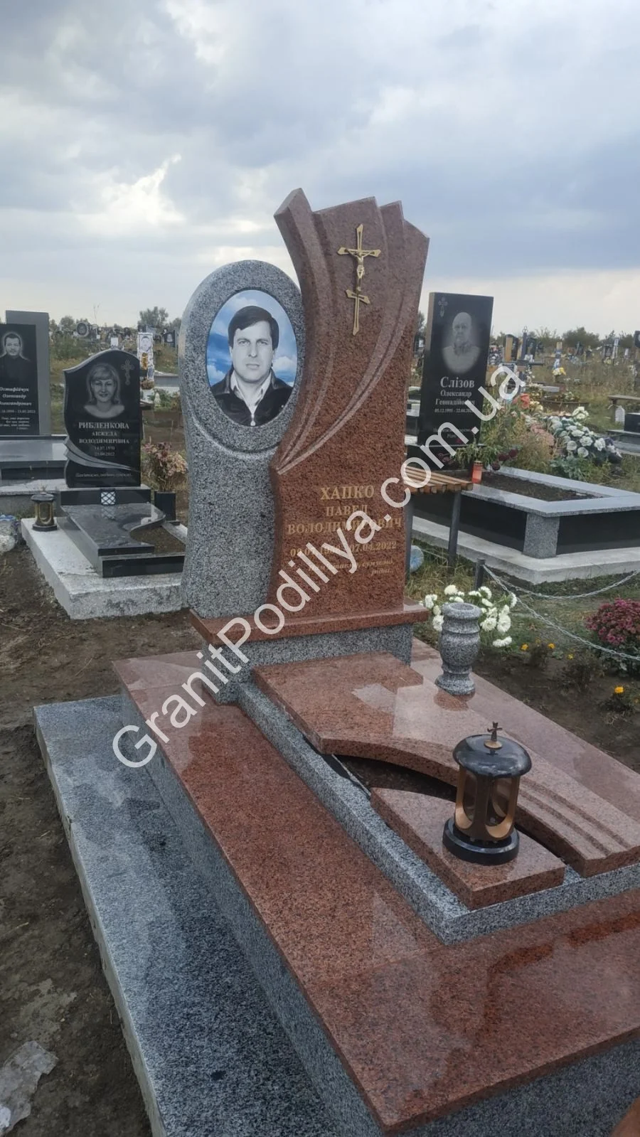 Подвійний пам'ятник з граніту - Кам'янець-Подільський | GranitPodillya